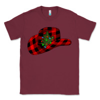 Burgundy cowboy christmas Classic Tee - CowhideDigitalArt