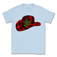 Dusty Blue cowboy christmas Classic Tee - CowhideDigitalArt
