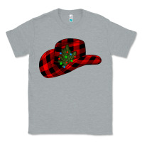 Heather Grey cowboy christmas Classic Tee - CowhideDigitalArt