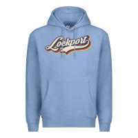 Colony Blue I Love Lockport City Usa Retro Vintage Premium Hoodie - minhPixels
