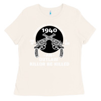 Bone Guns - When guns are outlawed I'll be outlaw Ladies Tee - Bettercallsaul