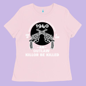 Guns - When Guns Are Outlawed I'll Be Outlaw Ladies Tee Designed By Bettercallsaul