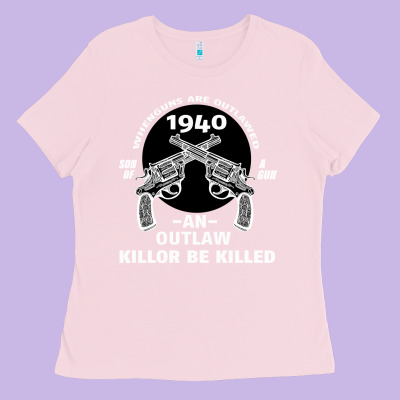 Guns - When Guns Are Outlawed I'll Be Outlaw Ladies Tee Designed By Bettercallsaul