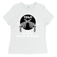 White Guns - When guns are outlawed I'll be outlaw Ladies Tee - Bettercallsaul