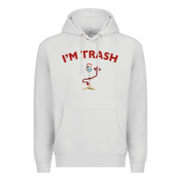 Dove Grey i'm trash forky Premium Hoodie - minhPixels