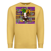 Antique Gold mardi gras cow Premium Sweatshirt - Artiststas