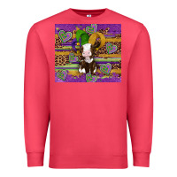 Cardinal mardi gras cow Premium Sweatshirt - Artiststas