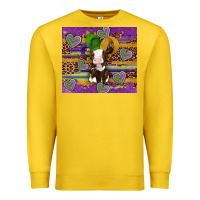Lemon mardi gras cow Premium Sweatshirt - Artiststas