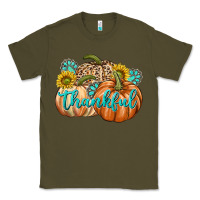 Army Green Thankful Classic Tee - texasbilliewilder