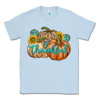 Dusty Blue Thankful Classic Tee - texasbilliewilder