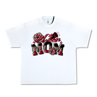 White cheer mom  maroon Urban Heavy Tee - CowGirlArtShop