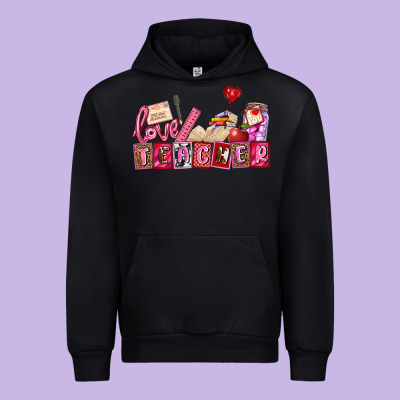 Valentines Day Teacher Urban Hoodie Designed By Adodesignshop