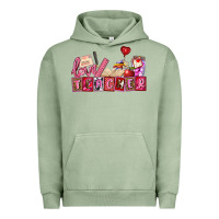 Pigment Oil Green valentines day teacher Urban Hoodie - AdoDesignShop