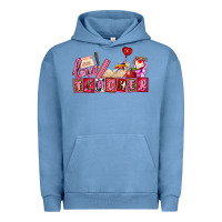 Pigment Pebble Blue valentines day teacher Urban Hoodie - AdoDesignShop
