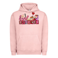 Pigment Salmon valentines day teacher Urban Hoodie - AdoDesignShop