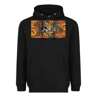 Black texas map bull skull sunflower leopard licence plate Heavyweight Hoodie - Artiststas