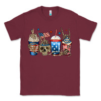 Burgundy 4th of july skeleton coffee cups Classic Tee - Jasminsmagicworld