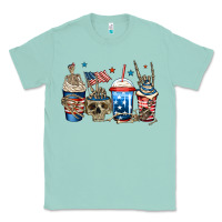 Seafoam 4th of july skeleton coffee cups Classic Tee - Jasminsmagicworld