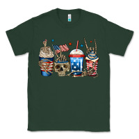 Sports Green 4th of july skeleton coffee cups Classic Tee - Jasminsmagicworld