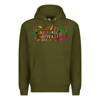 Army Green hispanic heritage libbey cup Premium Hoodie - BundleAndBundleShop