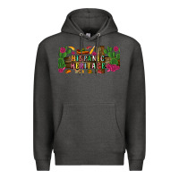 Charcoal Heather hispanic heritage libbey cup Premium Hoodie - BundleAndBundleShop