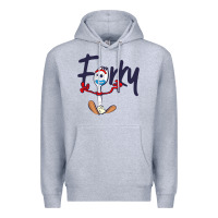 Heather Grey forky Premium Hoodie - minhPixels
