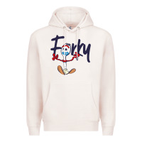 Pale Pink forky Premium Hoodie - minhPixels