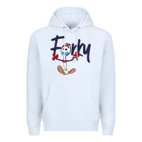 White forky Premium Hoodie - minhPixels