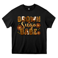 Black brown suga babe Heavy Core Tee - Artiststas