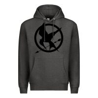 Charcoal Heather hunger games spiral movie Premium Hoodie - minhPixels