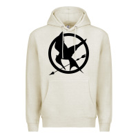 Oatmeal Heather hunger games spiral movie Premium Hoodie - minhPixels