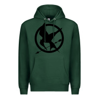 Sports Green hunger games spiral movie Premium Hoodie - minhPixels