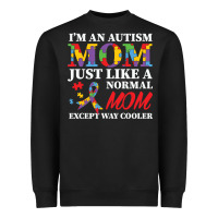 Black LIL Autism Mom Heavyweight Sweatshirt - CowhideDigitalArt
