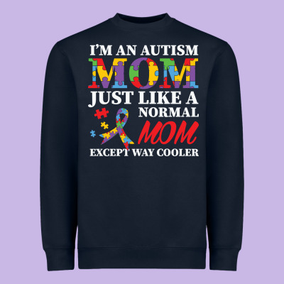 Lil Autism Mom Heavyweight Sweatshirt Designed By Cowhidedigitalart