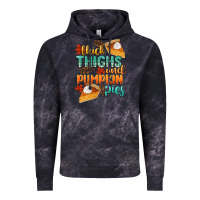 Cloud Black thick thighs and pumpkin pies Vintage Hoodie - CowGirlArtShop