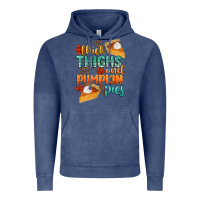 Vintage Denim thick thighs and pumpkin pies Vintage Hoodie - CowGirlArtShop