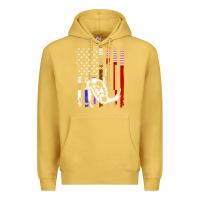 Antique Gold b.ra.zi.li.an j.i.u jit.su stars & stripes rank b.j flag shirt Premium Hoodie - minhPixels