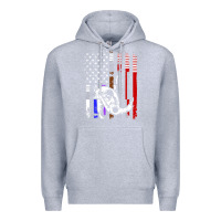 Heather Grey b.ra.zi.li.an j.i.u jit.su stars & stripes rank b.j flag shirt Premium Hoodie - minhPixels