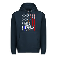 Navy b.ra.zi.li.an j.i.u jit.su stars & stripes rank b.j flag shirt Premium Hoodie - minhPixels