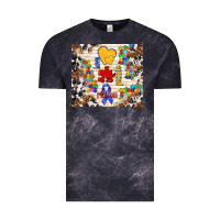 Cloud Black love puzzle ribbon Vintage Tee - TumblerDesignByShophia