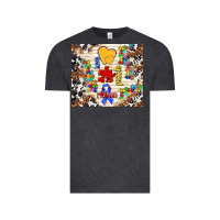 Vintage Black love puzzle ribbon Vintage Tee - TumblerDesignByShophia