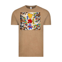Vintage Coffee love puzzle ribbon Vintage Tee - TumblerDesignByShophia