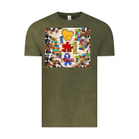 Vintage Olive love puzzle ribbon Vintage Tee - TumblerDesignByShophia