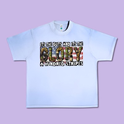 Its The Guts And Its The Glory A Hundred Stripes Urban Heavy Tee Designed By Cowgirlartshop