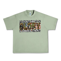 Oil Green its the guts and its the glory a hundred stripes Urban Heavy Tee - CowGirlArtShop