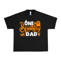 Black one spooky dad funny cat boo dad halloween costume design t shirt Urban Heavy Tee - minhPixels