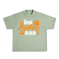 Oil Green one spooky dad funny cat boo dad halloween costume design t shirt Urban Heavy Tee - minhPixels