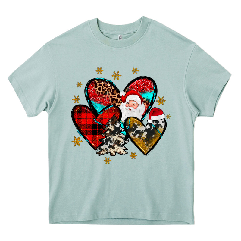 Heart  Wood Slice Ornament Heavy Core Tee by JahusDesignShop | Teevron