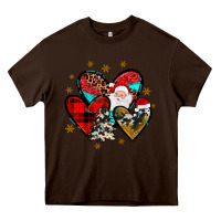 Chocolate Brown heart  wood slice ornament Heavy Core Tee - JahusDesignShop
