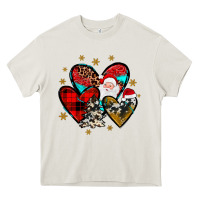 Cream heart  wood slice ornament Heavy Core Tee - JahusDesignShop